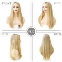 Perruque médicale pour femmes, perruque en cheveux humains, perruque en dentelle française en silicone, cheveux chinois Remy, 18 pouces, densité 120%