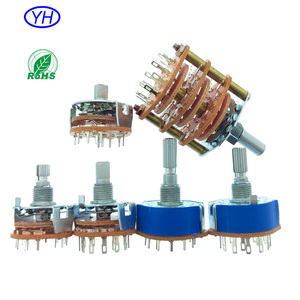 Interruptor giratorio OEM de alta calidad con eje redondo de 25 mm, 1, 2, 3 polos, 3, 4, 5, 6, 7, 8, 10, 11, 12 posiciones, interruptor giratorio de 4, 5, 11, 12 posiciones - Product Image 6