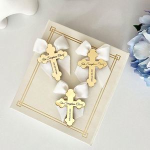 Plaques de nom personnalisées en acrylique gravées au laser, miroir irrégulier, étanches et durables, pour mariages et baptêmes, en gros, à bas prix - Product Image 5