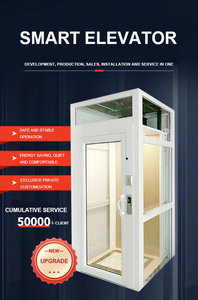 Elevador de pasajeros contemporáneo moderno para el hogar Accionamiento hidráulico Elevador pequeño de alta estabilidad Seguro Villas Hoteles al aire libre - Product Image 2