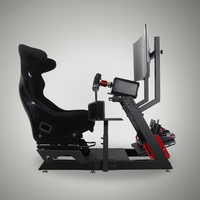 Nouveau simulateur de course professionnel avec support de jeu, volant et sièges pour jeux de voiture à vendre