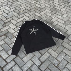 Sudadera Personalizada de Manga Larga, 100% Algodón Terry, Gruesa, Transpirable, con Estampado, Corte Holgado, Estilo Hip-Hop - Product Image 3