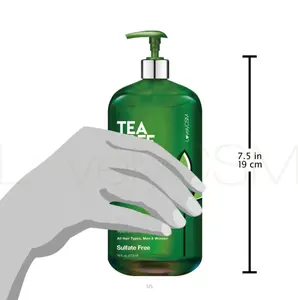 Shampoo per la crescita dei capelli naturali all'ingrosso perdita di capelli shampoo biologico allo zenzero alla menta dell'albero del tè shampoo per la crescita dei capelli shampoo per uomini e donne