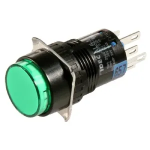 ปุ่มกดแบบมีไฟ ID-Ec Al6m-M14gc รุ่นใหม่ ของแท้ ขนาด F16mm ทรงกลม ราคาดี - Product Image 1
