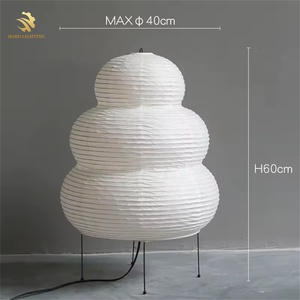 Nhật Bản thiết kế gạo giấy đèn trang trí ánh sáng sàn Homestay Ins phòng khách đèn cạnh giường ngủ - Product Image 4