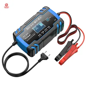 用于AGM凝胶湿铅酸电池的8安培全自动智能汽车充电器12V/24v涓流充电器脉冲修复充电器