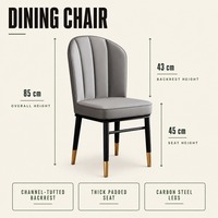 Fauteuil Cocon en Acier Carbone Style Mid-Century Modern OEM ODM pour Réception et Coin Lecture