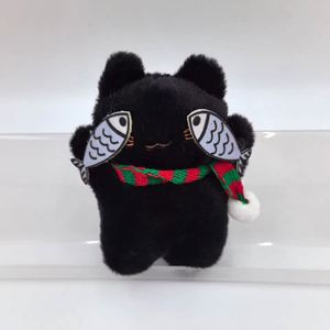 Porte-clés en peluche chat timide en gros avec couvercle œil de poisson pour décoration de voiture, cadeau pour couple - Product Image 6