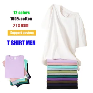 OEM/ODM Hot-selling High Quality Tshirt Oversize Custom 210g White Tshirt For Men Tee Shirt