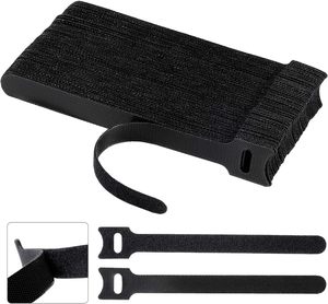 Özel logo baskılı, çift taraflı baskılı, kendinden kilitlemeli cırt cırtlı kablo bağı, sıkıştırma kayışları, cırt cırtlı bantlar - Product Image 6