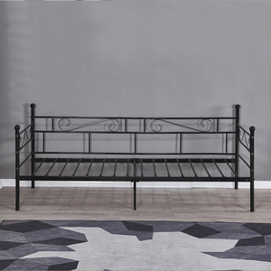 Letto a Castello in Metallo Nero Stile Moderno con Pannello Box Nuovo Design e Funzionalità - Product Image 2