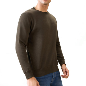 <b>Men</b> Casual Crew Neck <b>Sweatshirt</b> Custom Plain Cotton Fleece Pullover Long Sleeve Comfortable Soft Warm Wear <b>Men</b> <b>Sweatshirts</b> - Product Image 2