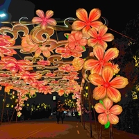 Lanternes de fleurs décoratives grand format 2026 pour festivals – Attrayantes lanternes végétales d'extérieur pour événements