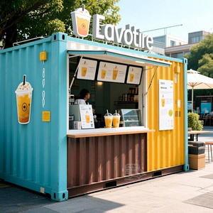 ร้านอาหารบาร์คอนเทนเนอร์สมัยใหม่ บ้านสำเร็จรูปแบบโมดูลาร์ พร้อมร้านเบเกอรี่ ครัวเคลื่อนที่ ตู้คอนเทนเนอร์ - Product Image 1