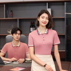 เสื้อโปโลผ้าฝ้ายสำหรับผู้ชายเสื้อโปโลแขนสั้นพิมพ์โลโก้ - Product Image 5