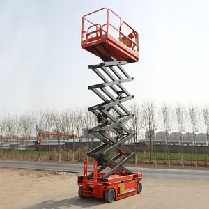 6-14m 200kg 500kg Hydraulic Battery Power Mini Small Electric Scissor Lift With CE ISO Certification