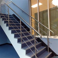TAKA Garde-corps en acier inoxydable pour escaliers, balustrade en acier inoxydable pour escaliers, main courante en câble/tube, poteau de garde-corps