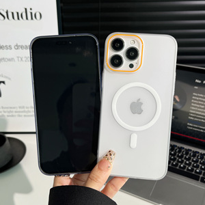 Ốp điện thoại chất liệu PC siêu mỏng, mặt mờ, có nam châm dành cho <span class=keywords><strong>iPhone</strong></span> 16 15 14 13 12 ProMax - Product Image 3