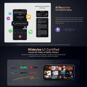 Ulefone เกราะ X16 <span class=keywords><strong>Pro</strong></span> โทรศัพท์8GB + 256GB ของแท้, โทรศัพท์มือถือทนทานมองเห็นกลางคืน6.56นิ้ว Android 15 MediaTek dimensity OCTA Core ภาษาอังกฤษ - Product Image 5