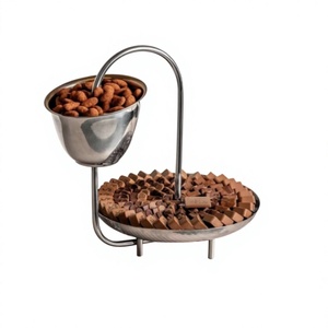 Support de service moderne en métal pour chocolats, présentoir décoratif de table pour chocolats, biscuits, bonbons et fruits secs - Product Image 4