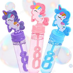Ingin gelembung ODM/OEM 3PK 30ML kuda pelangi Mini tongkat gelembung anak perempuan tongkat gelembung pesta ulang tahun mainan taman kanak-kanak - Product Image 1