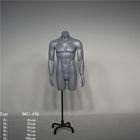 Mannequin de torse masculin de taille moyenne, pas cher, pour vêtements de sport
