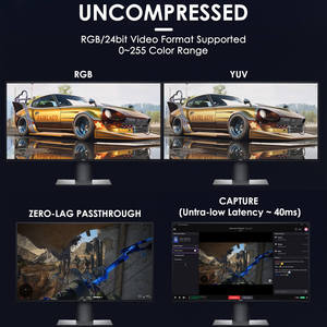 การ์ดจับภาพวิดีโอ4K 60Hz HDMI, การ์ดจับภาพวิดีโอสี HDR ไม่มีการบีบอัด RGB การเล่นเกมสด/สตรีมมิ่ง3.0 USB Dual HDMI - Product Image 6