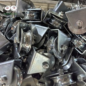 Bánh xe lăn cửa trượt <span class=keywords><strong>3</strong></span> inch, Con lăn thép sắt cho cổng trượt, chống gỉ mạ kẽm và có thể tháo rời - Product Image 2