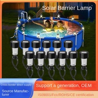 Lampe LED DC étanche IP44 avec télécommande pour balustrade de jardin, éclairage extérieur paysager, angle de faisceau 360°, température de couleur multi-couleurs, IRC 80