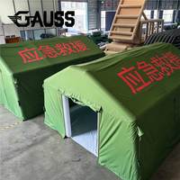 Abri gonflable géant personnalisé pour l'extérieur, tente modulaire portable à colonnes d'air, chapiteau d'urgence pour événements, tente de commandement à installation rapide