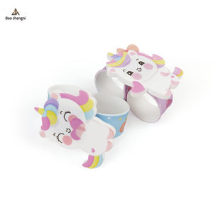 2023 yeni varış sevimli Unicorn çocuk Snap saatler çocuklar karikatür silikon ışık LED dijital bilezik çocuklar oyuncak tokat kol saati - Product Image 4