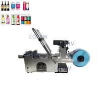 Machine semi-automatique d'étiquetage et de codage d'étiquettes auto-adhésives pour bouteilles rondes en verre plastique date de production