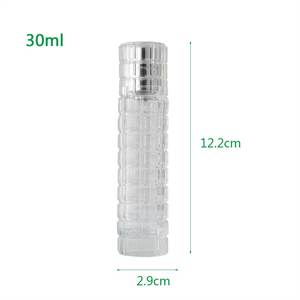 Flacon de parfum rond en verre de haute qualité de 30 ml avec pulvérisateur à pompe, design moderne et unique, vente directe d'usine - Product Image 2