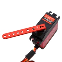 Bras de direction en alliage d'aluminium 25T, 6g, noir/rouge/jaune, pour voitures RC 1/8 1/10, Buggies Boys XJL modèle C136