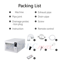 Mini climatiseur 2000 BTU à refroidissement seul 220V 110V, refroidissement rapide, télécommande, unité silencieuse pour camping-car, fourgonnette, cabine de camion 3-5m²