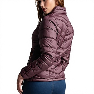 Autumn Winter Women's Regular Knitted Padded Bomber Jacket Embroidery Reversible Eco-Friendly Waterproof <b>Second</b> <b>Hand</b> for Resale - Product Image 4