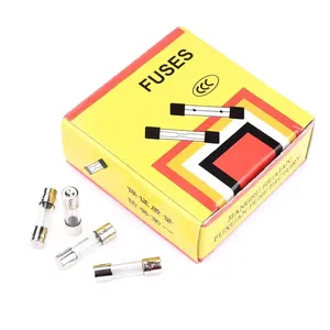 Tubo de fusible de vidrio 5x20mm encendedor de cigarrillos 1/2/5/10/15a grabadora 5*20 cargador 250V