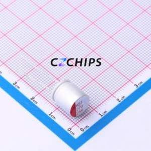 ตัวเก็บประจุแบบแข็ง HS1E277M1012PC แบบ Through-hole (THT), ขนาด D10xL12.5 มม. 270uF 20% 25V 5 มม. - Product Image 1