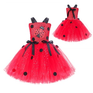 Set di performance per scarabeo di Halloween ragazza <span class=keywords><strong>vestito</strong></span> <span class=keywords><strong>da</strong></span> coccinella a sette stelle costume <span class=keywords><strong>da</strong></span> insetto per bambini - Product Image 5