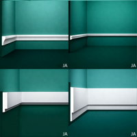 Moulures de corniche en plâtre modernes JA pour intérieur/extérieur, villas, hôtels, ateliers, hôpitaux – Décoration personnalisable, tailles variées, respectueuses de l'environnement