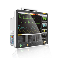 Moniteur patient multiparamètre vétérinaire portable de haute qualité 12/12.1/15 pouces etco2 moniteur vétérinaire