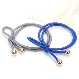 Hot Selling Korea Elastische Diverse Kleur Geknoopt Nylon Boog Parel Haar Banden L Haar Elastische Voor Armbanden - Product Image 1