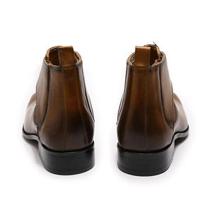 รองเท้าบูทข้อเท้าหนังแท้สำหรับผู้ชาย ดีไซน์เนอร์ แบรนด์แท้ กันน้ำ แบบผูกเชือก สำหรับฤดูใบไม้ร่วง/ฤดูร้อน รองเท้าชัคก้า - Product Image 6