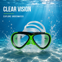 Masque de plongée à double lentille, verre trempé transparent, silicone souple, anti-fuite, lunettes de plongée réglables pour les sports nautiques