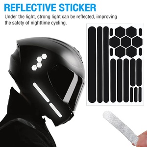 <span class=keywords><strong>Bandes</strong></span> <span class=keywords><strong>réfléchissantes</strong></span> autocollantes noires personnalisables à haute visibilité, résistantes aux rayures, <span class=keywords><strong>pour</strong></span> avertissement sur voiture et <span class=keywords><strong>moto</strong></span> - Product Image 1