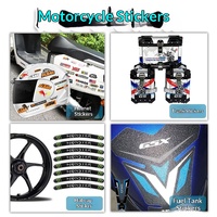Individueller Motorrad-Aufkleber Wasserdichter PVC-Klebeaufkleber für Kofferraum Helm Radnabe 3D Kraftstofftank Fischgrätenmuster CMYK/PMS Farbe UV-beständig