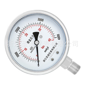 Stainless steel diaphragm pressure <b>gauge</b> YE100BF radial stainless steel diaphragm shock-resistant pressure <b>gauge</b>. - Product Image 3