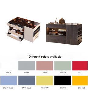 Phòng ngủ chính hiện đại centre lưu trữ đồ trang sức đảo ngực của ngăn kéo và tủ với bàn kính cường lực - Product Image 4