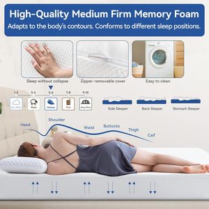 <span class=keywords><strong>Matelas</strong></span> King RV en <span class=keywords><strong>mousse</strong></span> à mémoire de forme écologique de luxe de 10 pouces, design moderne, rafraîchissant, ferme, en boîte, meubles de maison, caravane - Product Image 4