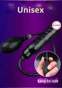 Tapón <span class=keywords><strong>Anal</strong></span> inflable, venta al por mayor, <span class=keywords><strong>Anal</strong></span> dilatador, masajeador, consolador expandible, consolador inflado de silicona con bomba, juguete sexual - Product Image 2